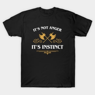 Barbarian Not Anger Instinct Funny Tabletop RPG T-Shirt